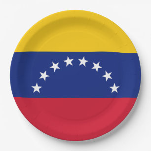 Flag of Venezuela Paper Plates