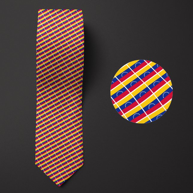 Flag of Venezuela Pattern Neck Tie (Creator Uploaded)