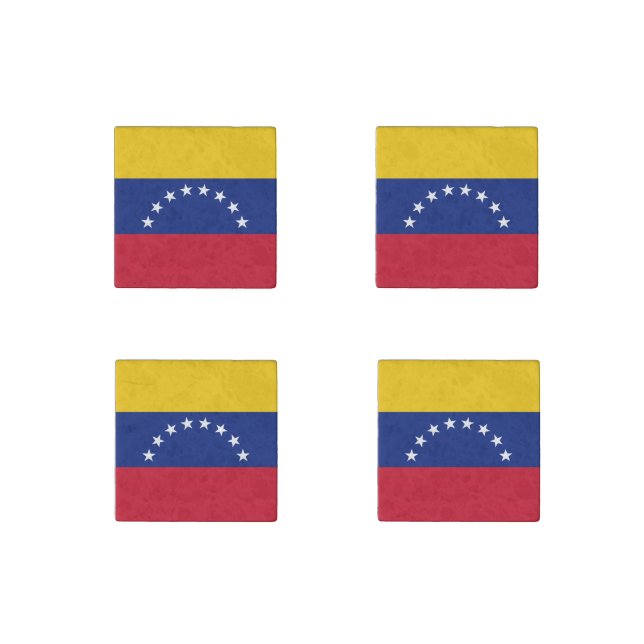 Flag of Venezuela Stone Magnet (Front)