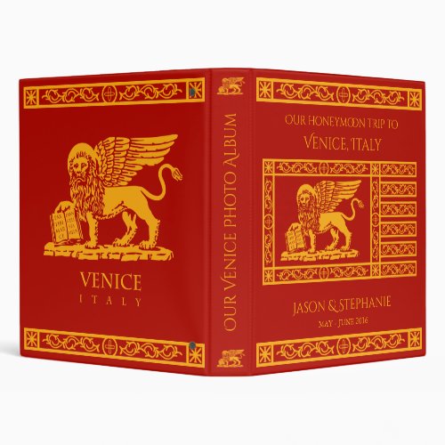 Flag of Venice Italy 3 Ring Binder