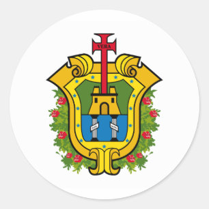 Flag of Veracruz Classic Round Sticker