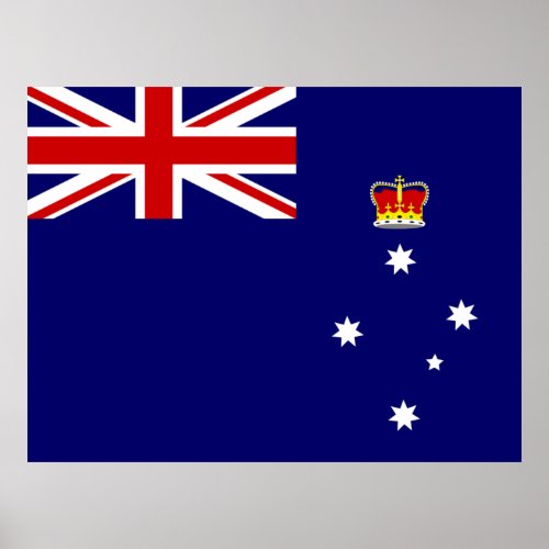 Flag of Victoria Australia Poster