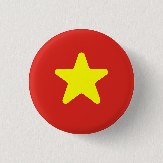 Flag of Vietnam Button (Front)