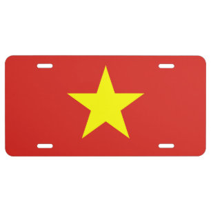 Flag of Vietnam License Plate