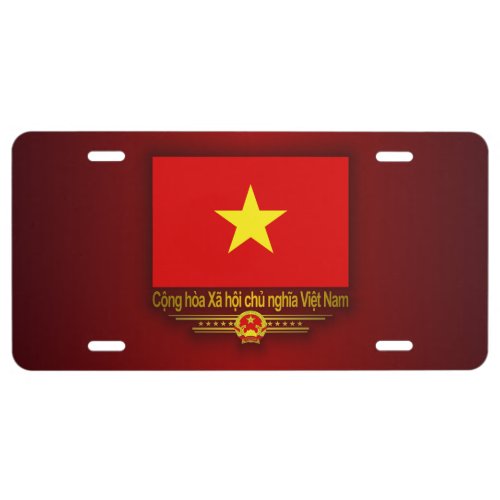 Flag of Vietnam License Plate
