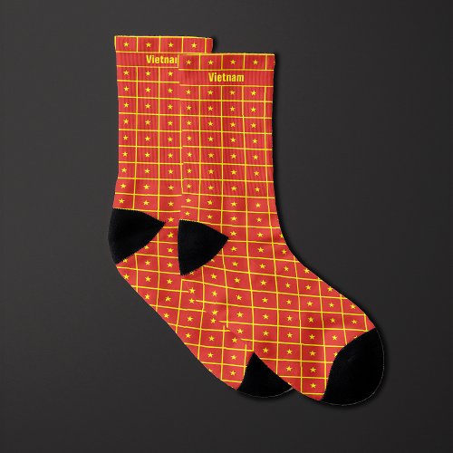 Flag of Vietnam Pattern Socks