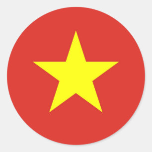 Flag of Vietnam - Quốc kỳ Việt Nam Classic Round Sticker