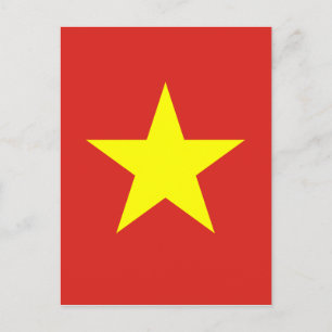 Flag of Vietnam - Quốc kỳ Việt Nam Postcard