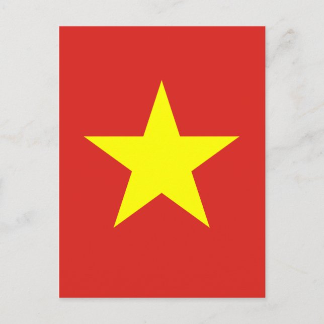 Flag of Vietnam - Quốc kỳ Việt Nam Postcard (Front)
