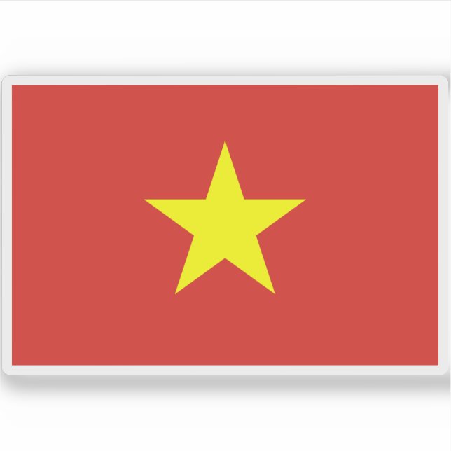 Flag of Vietnam  Sticker (Front)