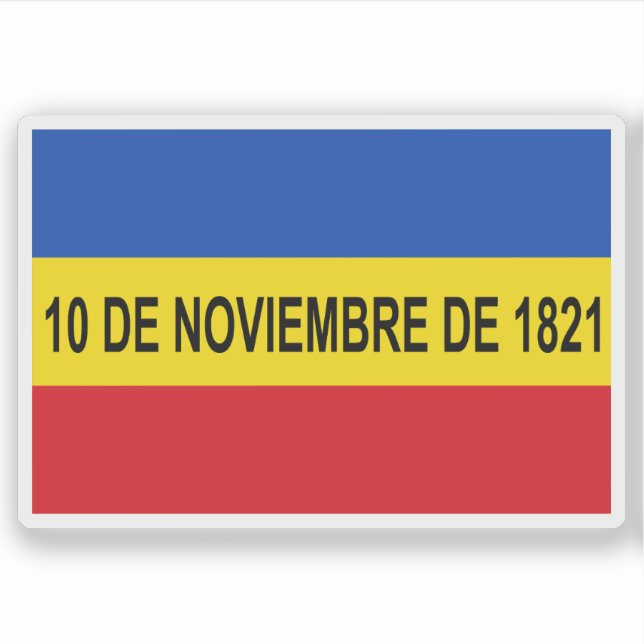 Flag of Villa de Los Santos, Panama Sticker (Front)