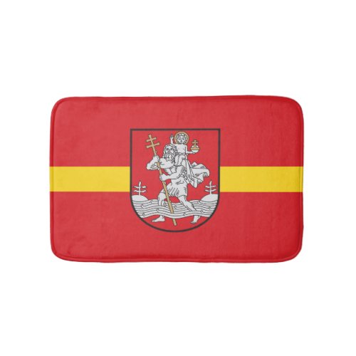 Flag of Vilnius Lithuania Bath Mat