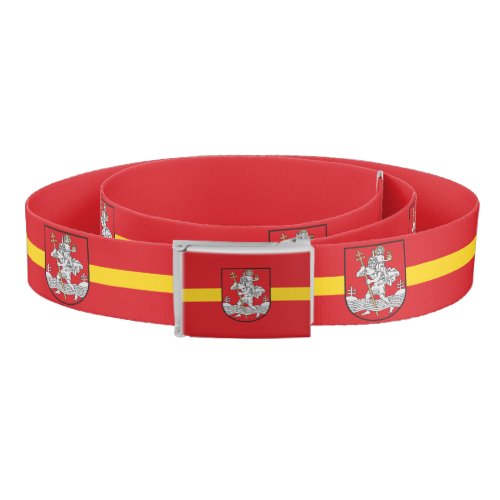 Flag of Vilnius Lithuania Belt