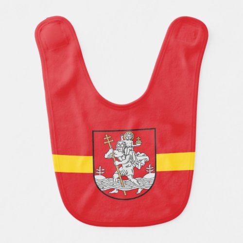 Flag of Vilnius Lithuania Bib