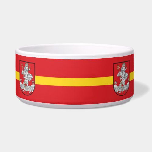 Flag of Vilnius Lithuania Bowl