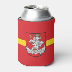 Flag of Vilnius, Lithuania Can Cooler