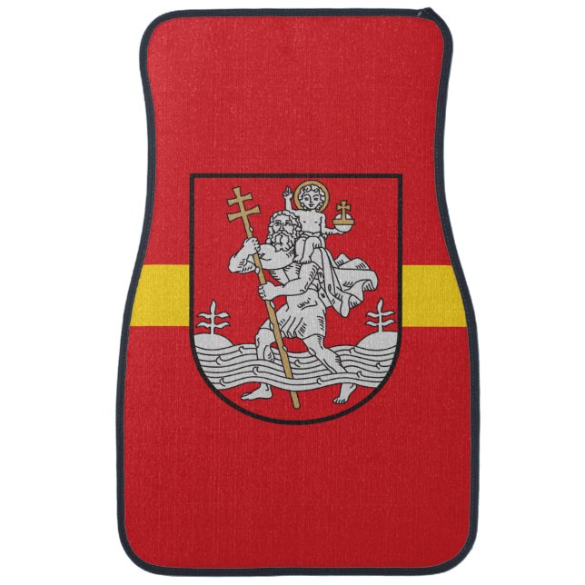 Flag of Vilnius, Lithuania Car Floor Mat (Front)