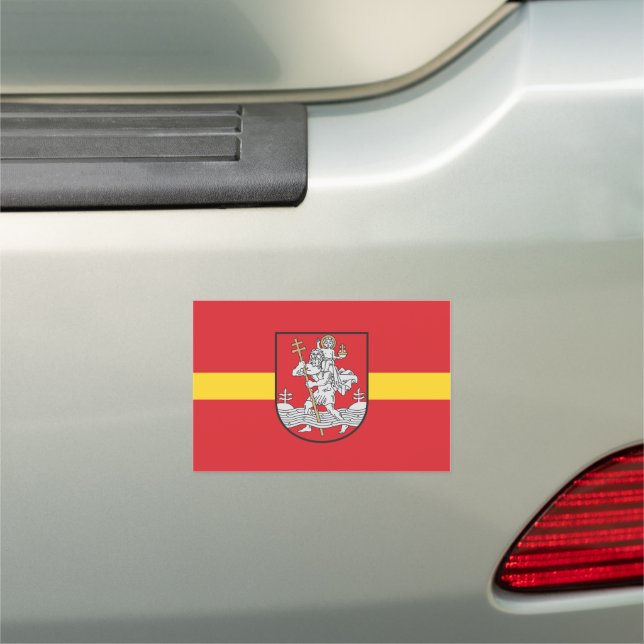 Flag of Vilnius, Lithuania Car Magnet (In Situ)