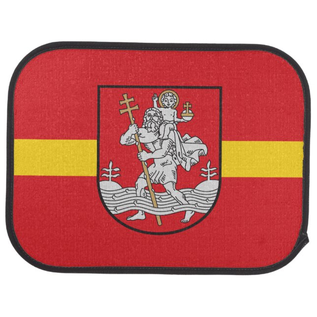 Flag of Vilnius, Lithuania Car Mat (Rear)