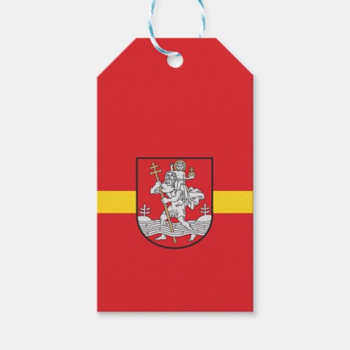 Flag of Vilnius Lithuania Gift Tags