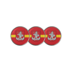 Flag of Vilnius, Lithuania  Golf Ball Marker