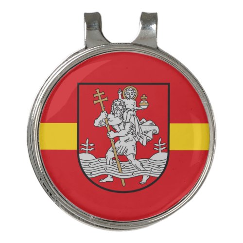 Flag of Vilnius Lithuania Golf Hat Clip