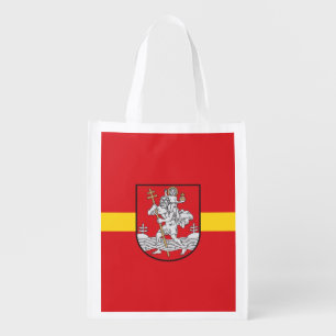 Flag of Vilnius, Lithuania Grocery Bag