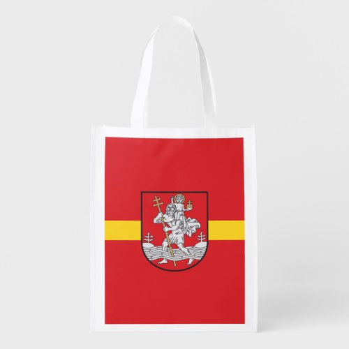 Flag of Vilnius Lithuania Grocery Bag