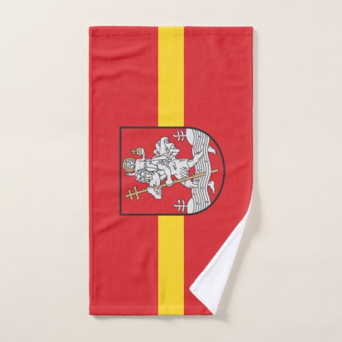 Flag of Vilnius Lithuania Hand Towel