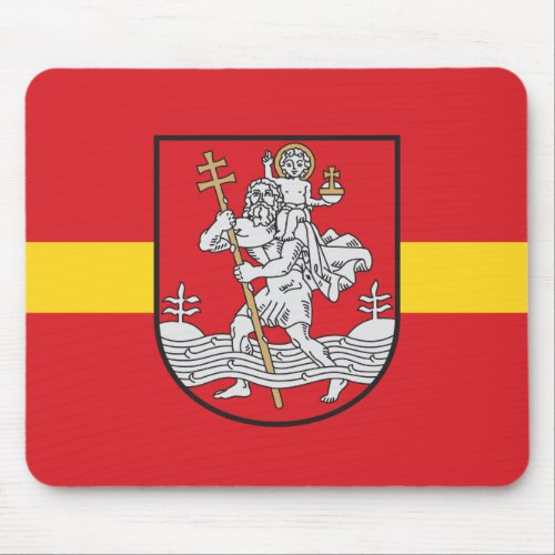 Flag of Vilnius Lithuania Mouse Pad