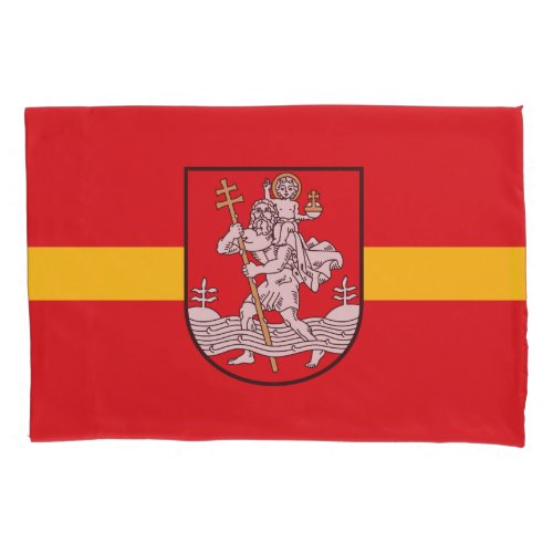 Flag of Vilnius Lithuania Pillowcase