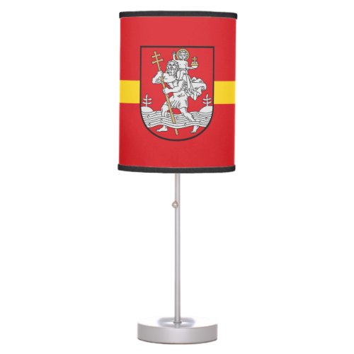 Flag of Vilnius Lithuania Table Lamp