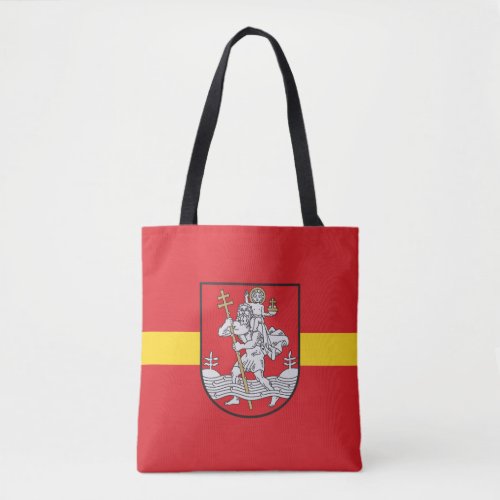 Flag of Vilnius Lithuania Tote Bag