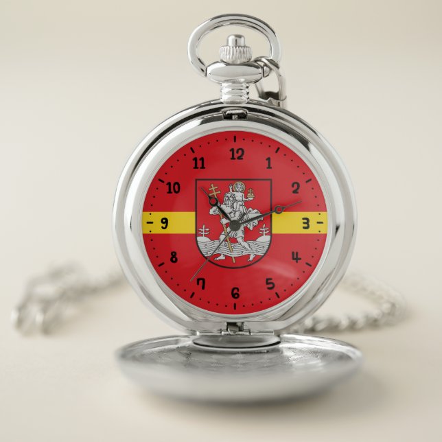 Flag of Vilnius, Lithuania Watch (Inside)