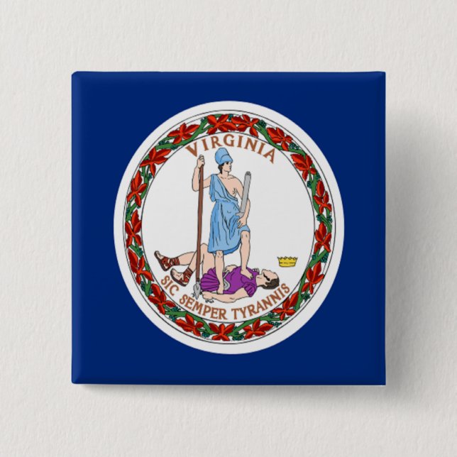 Flag of Virginia Button (Front)