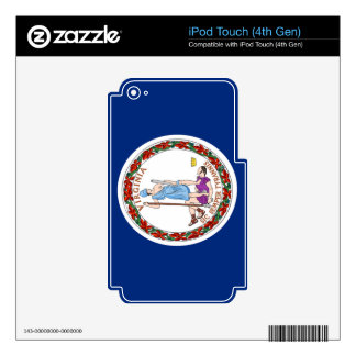 Flag of Virginia iPod Touch 4G Decals