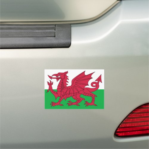 Flag of Wales Car Magnet
