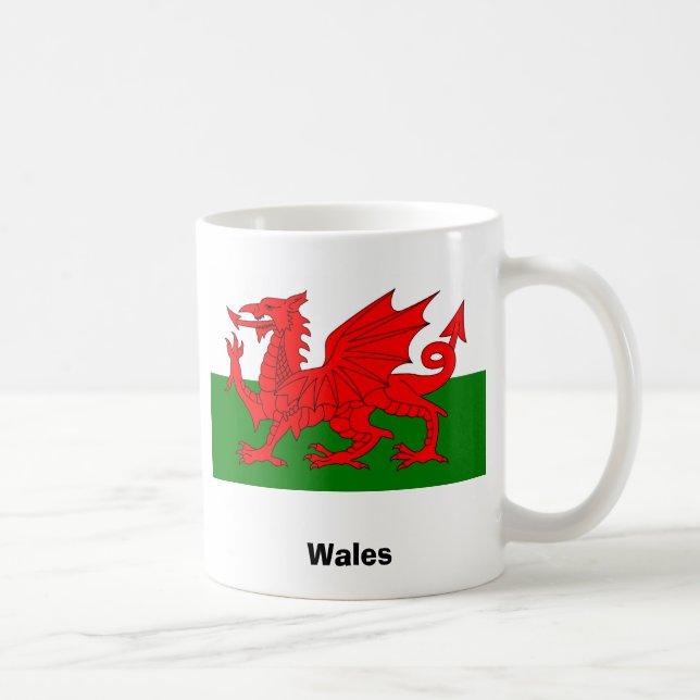 Flag of Wales Coffee Mug (Right)