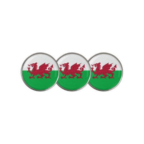 Flag of Wales Cymru Golf Ball Marker