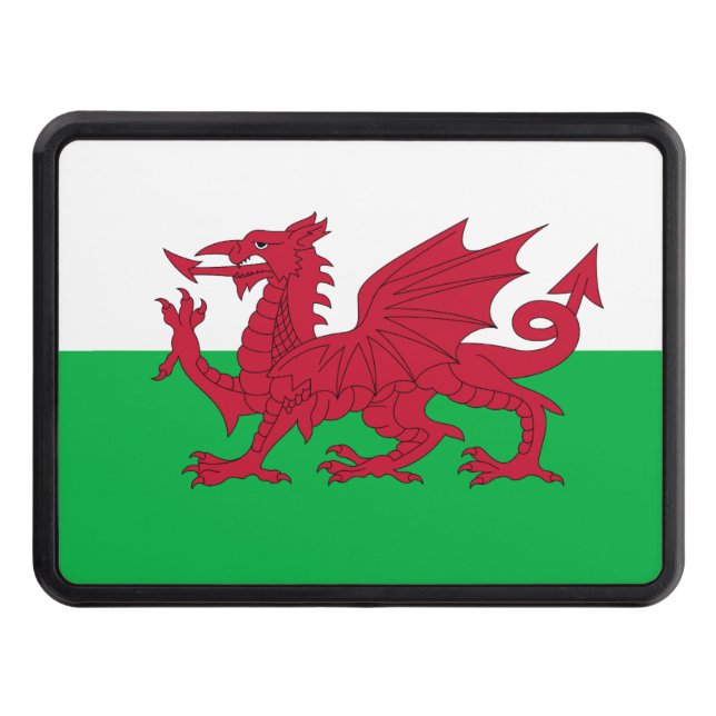 Flag of Wales (Cymru) Hitch Cover (Front)