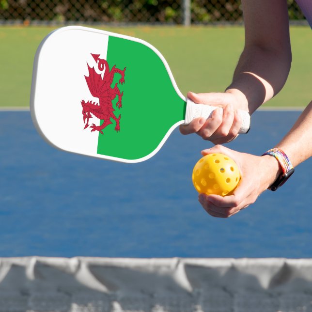 Flag of Wales (Cymru) Pickleball Paddle (Insitu)