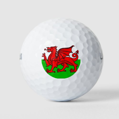 Flag of Wales Golf Balls