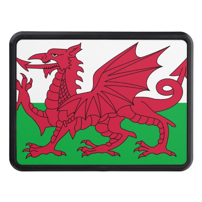 Flag of Wales Hitch Cover (Front)