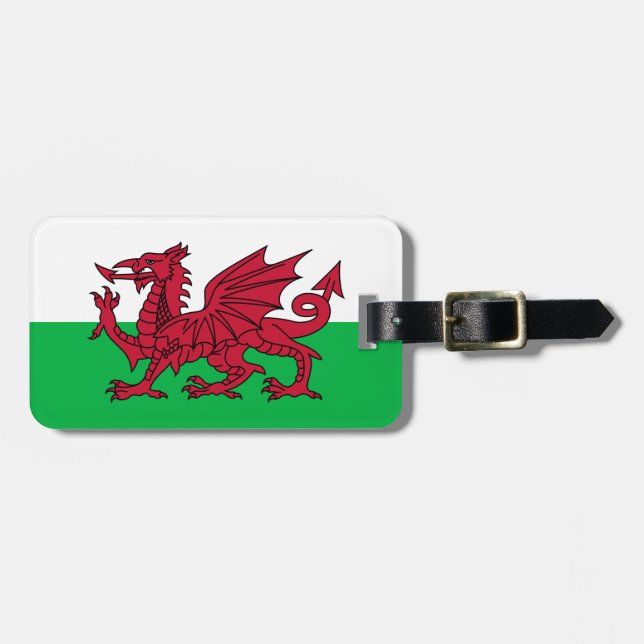 Flag of Wales Luggage Tag (Front Horizontal)