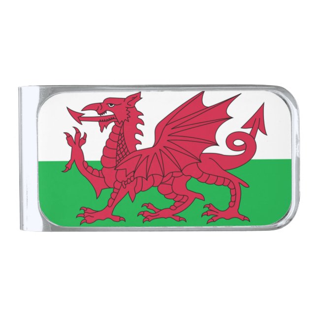 Flag of Wales Money Clip (Front)