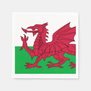 Flag of Wales Paper Napkins