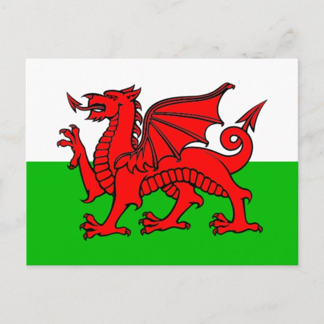 Flag of Wales Postcard (Front)