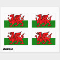 Flag of Wales Rectangular Sticker | Zazzle