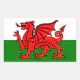 Flag of Wales Rectangular Sticker | Zazzle
