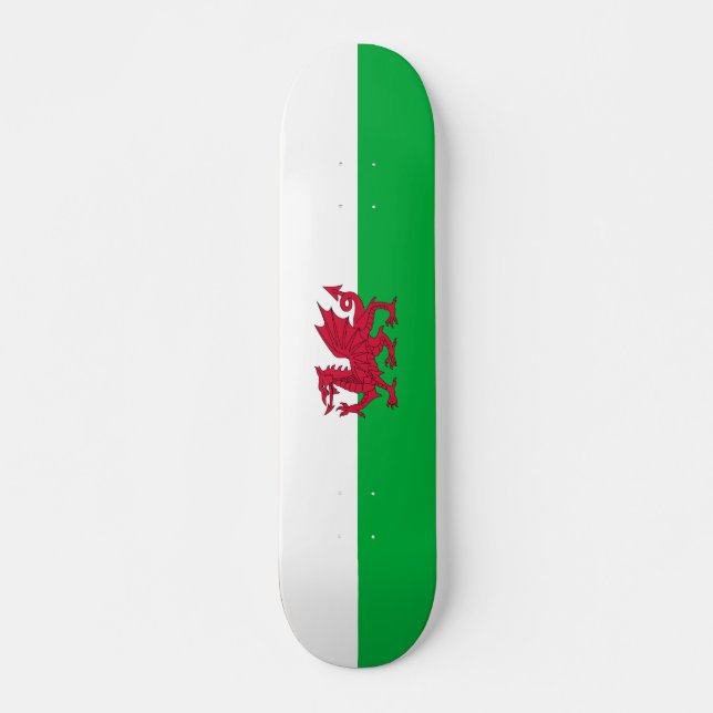 Flag of Wales Skateboard Deck (Front)